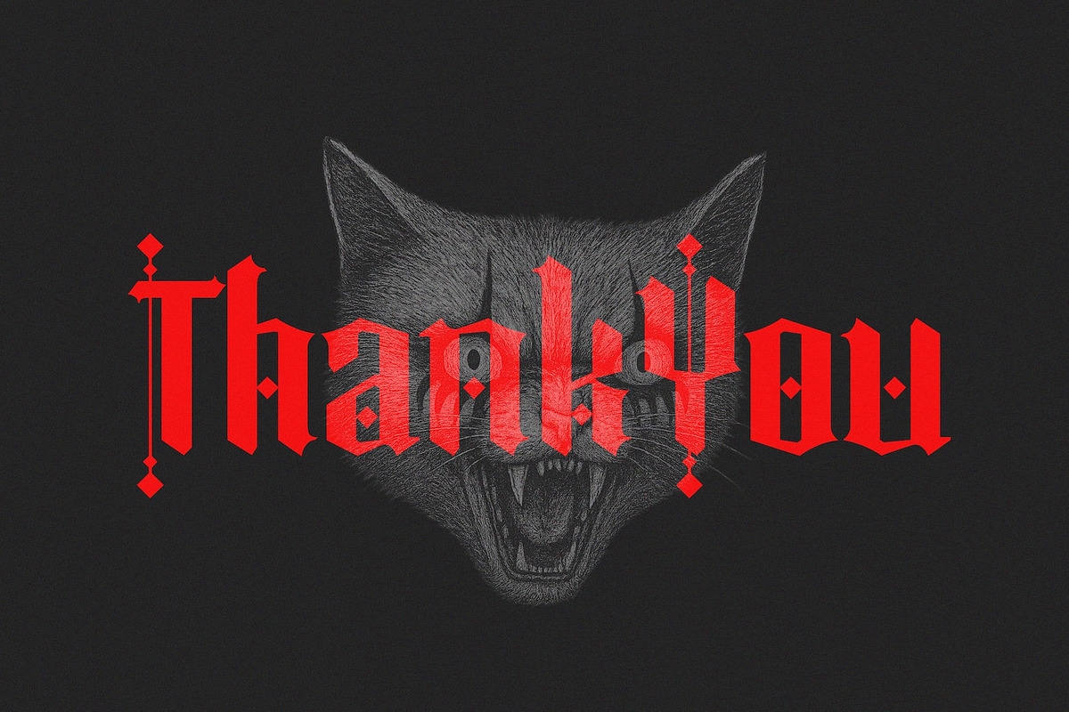 Cagloria - Blackletter Display Font, a Blackletter Font by fuzztype (Photo 10 of 10)