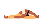 Women exercising in yoga asanas set, a Sport Illustration by Good Studio (Thumbnail 12 of 13)