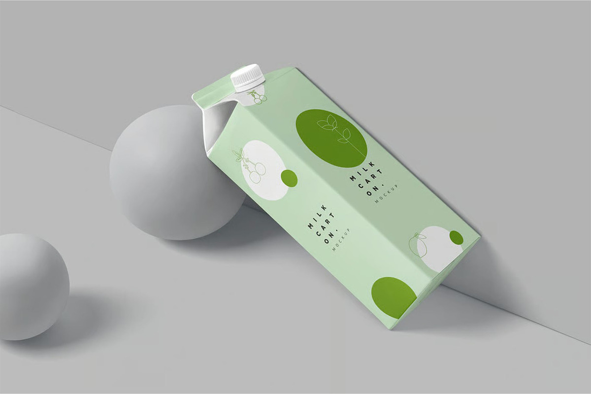 Liter Milk Carton Mockups, a Product Mockup by megostudi0 (Photo 4 of 6)
