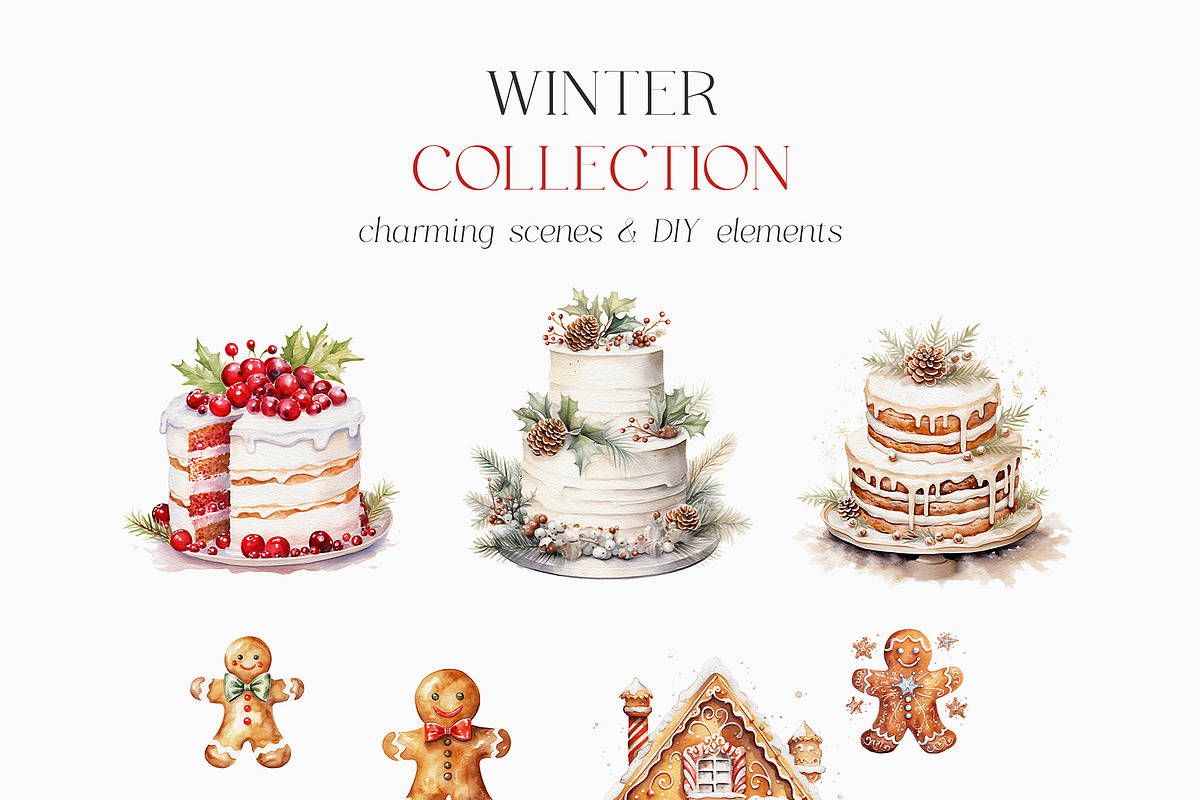 Winter Collection Graphic Set, a Seasonal Illustration by studioequinox (Photo 3 of 17)