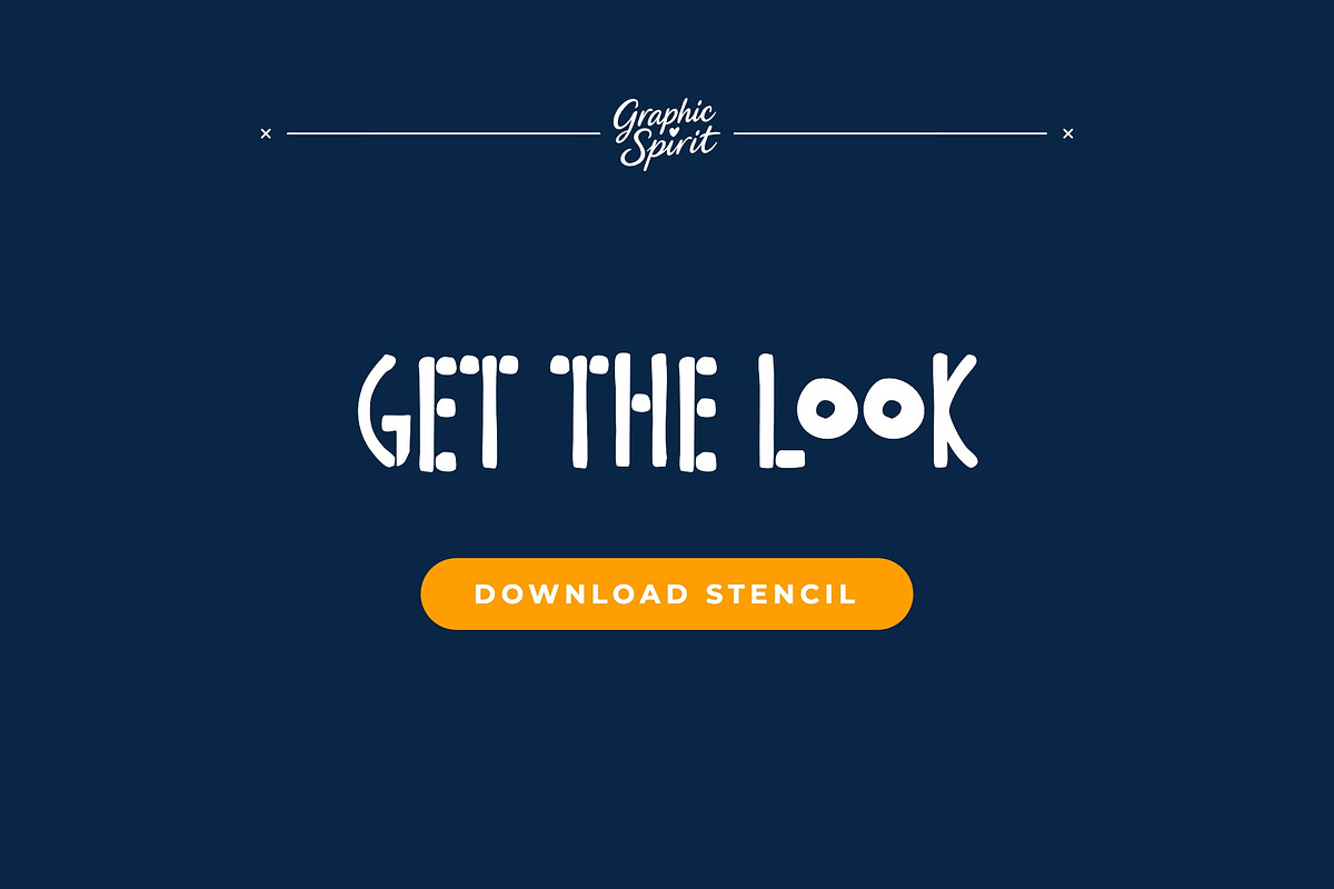 Quirky Stencil Decorative Font, a Handwritten Font by Graphic Spirit (Photo 8 of 8)