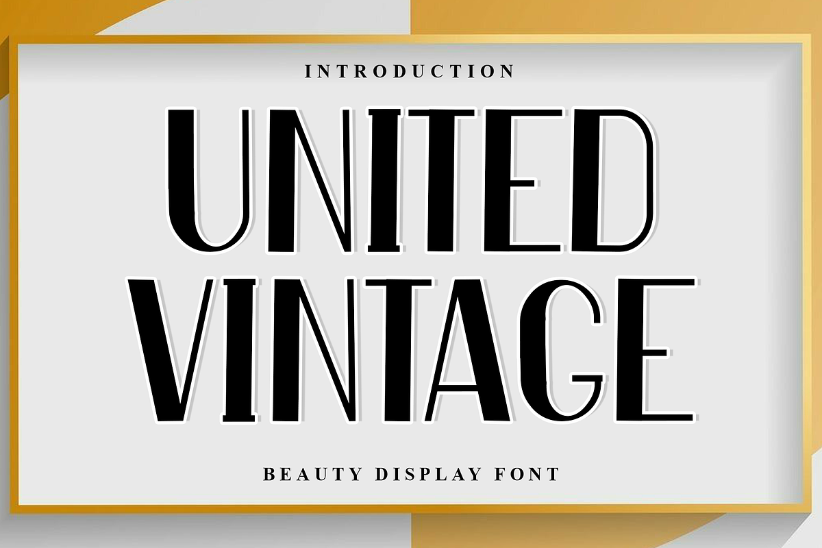 United Vintage, a Script Font by FreshTypeINK (Photo 1 of 8)