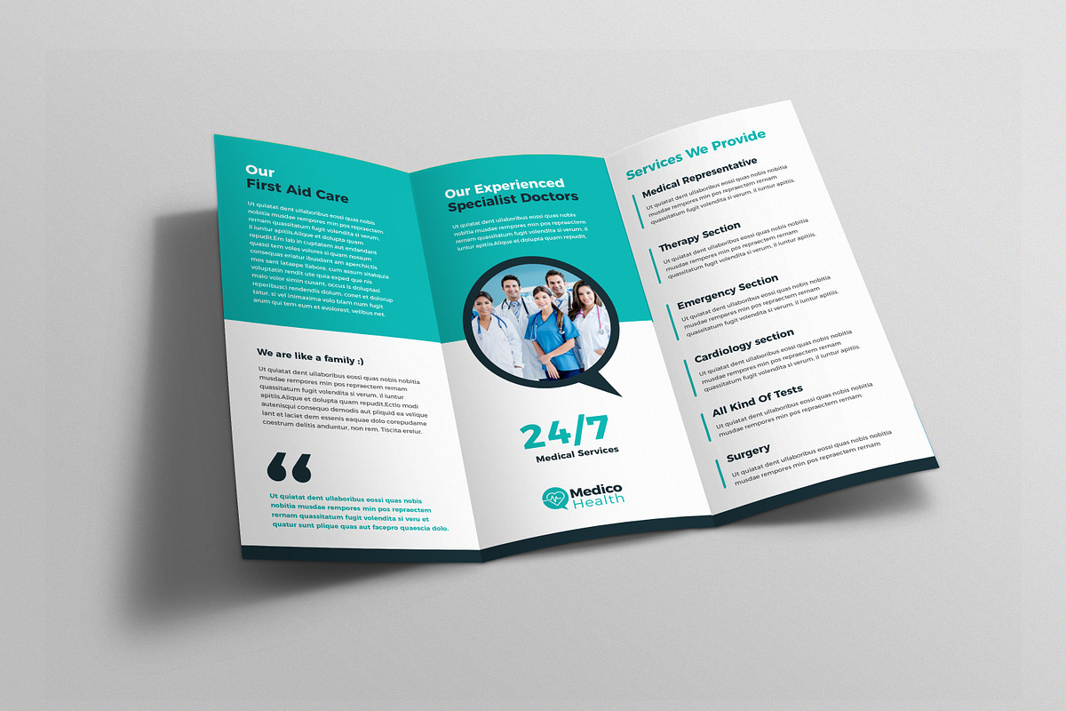 Medical Healthcare Tri-Fold Brochure, a Brochure Template by Layout Design (Photo 2 of 2)