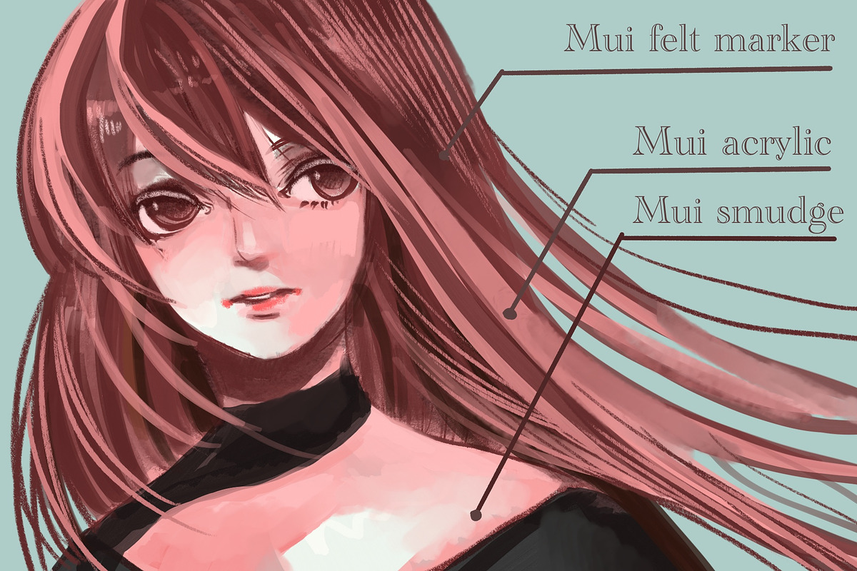 Master manga paint procreate brush, a Brush Add-On by Meisanmui (Photo 9 of 10)