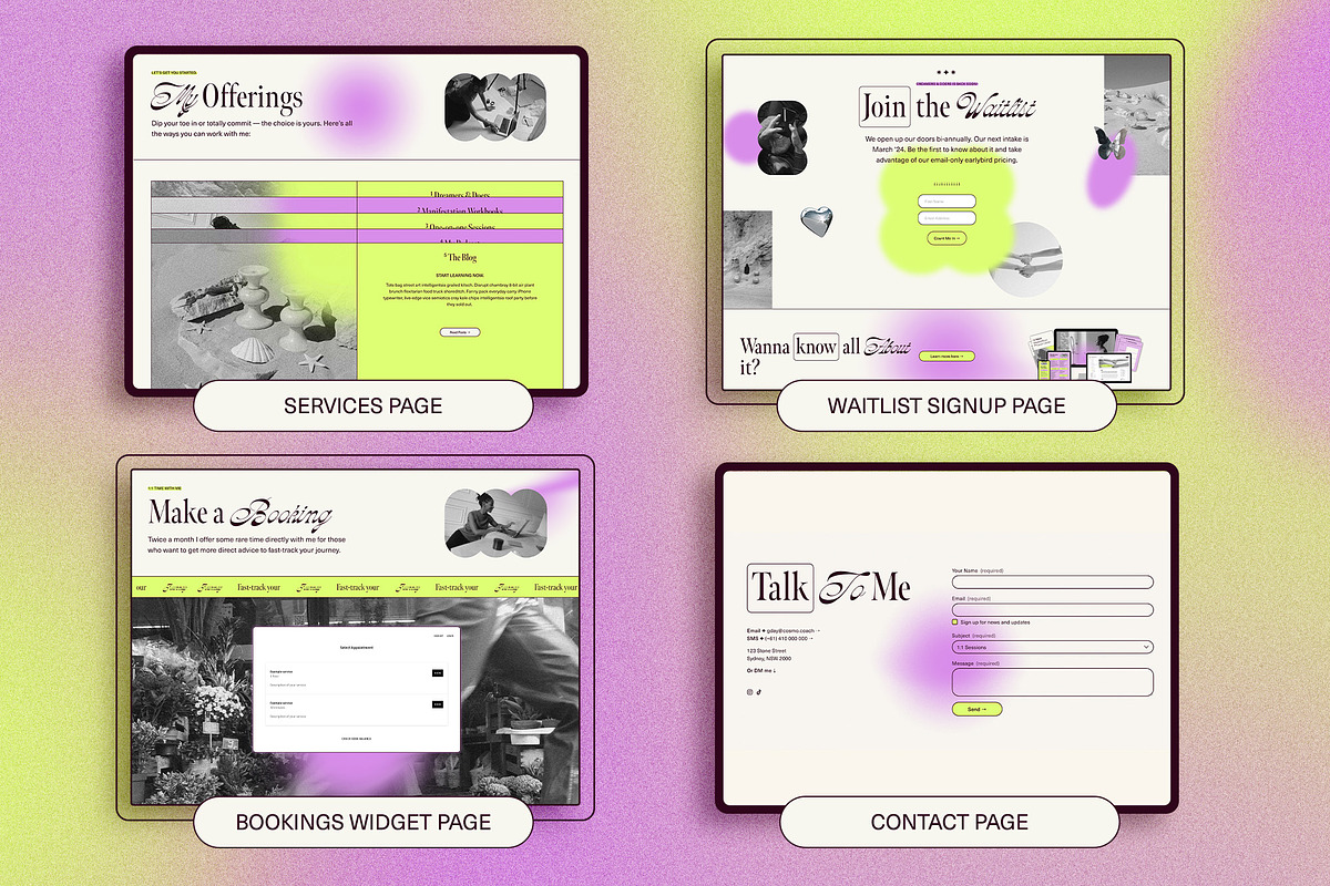 COSMO Squarespace Website Template, a Squarespace Template by PEARLER (Photo 7 of 11)