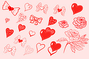 Valentine’s Day Clipart Collection, a Decorative Illustration by NatArt (Thumbnail 2 of 7)