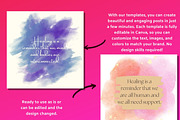 Spiritual Healing Social Media Posts, a Social Media Template by Chantelle T Illustrations (Thumbnail 7 of 7)