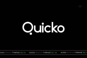 Quicko Display Typeface