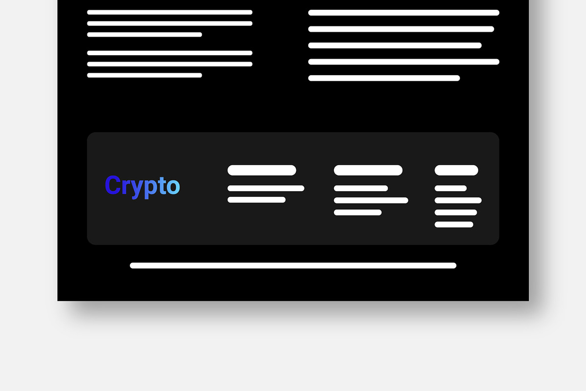 Crypto Landing Page Wireframe, a Landing Page Template by CreativeShaper (Photo 5 of 5)