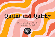Quaint and Quirky Font, a Handwritten Font by Happy Creators Co. (Thumbnail 1 of 5)
