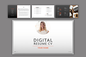 Digital CV Resume Layout