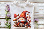 Watercolor Fall gnome Clipart, an Illustration by Rose Art (Thumbnail 5 of 8)