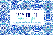 The Blues Handdrawn Tile Patterns, a Pattern Graphic by TheLegacyBrandingCo (Thumbnail 7 of 11)