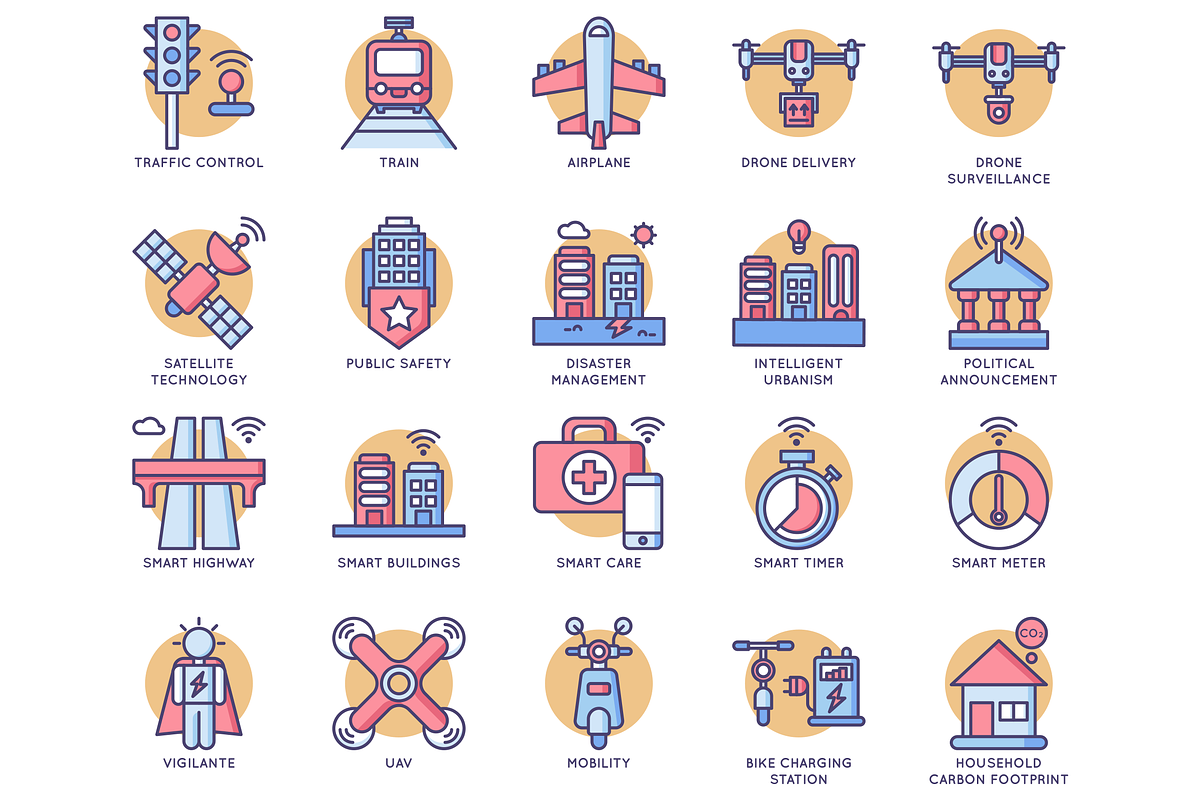 88 Smart Technology Rounded Icons, an Icon by Flat Icons (Photo 3 of 6)
