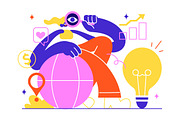 6 Trend Watching Illustration, a Finance Illustration by denayunebgt (Thumbnail 3 of 3)