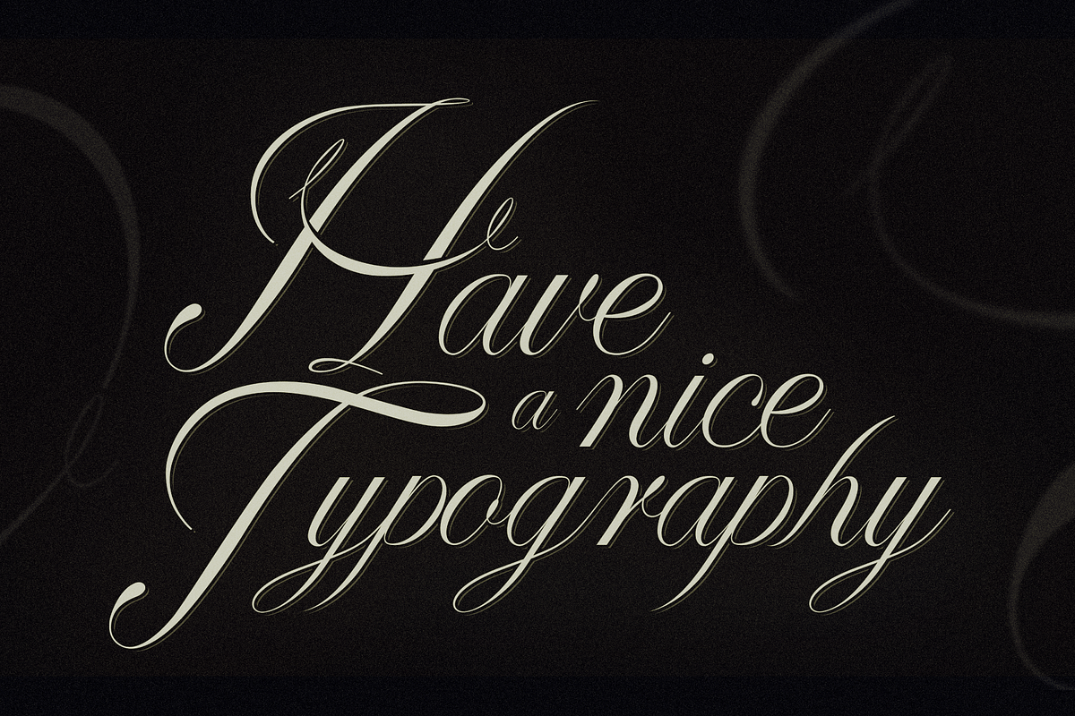 Paulette, script typeface preview 8