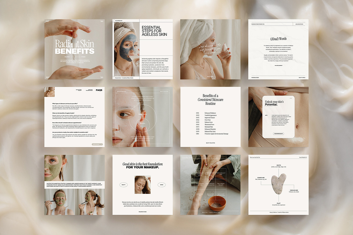 Skincare Coach Instagram Kit, a Social Media Template by Wildnun Studio (Photo 5 of 12)