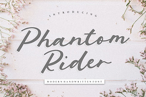Phantom Rider - Modern Handwritten