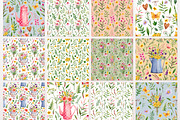Wild flowers watercolor clipart, an Illustration by a_ptichkina (Thumbnail 5 of 7)