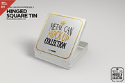 Hinged Square Tin Mockup, a Product Mockup by INCDesign (Thumbnail 1 of 5)