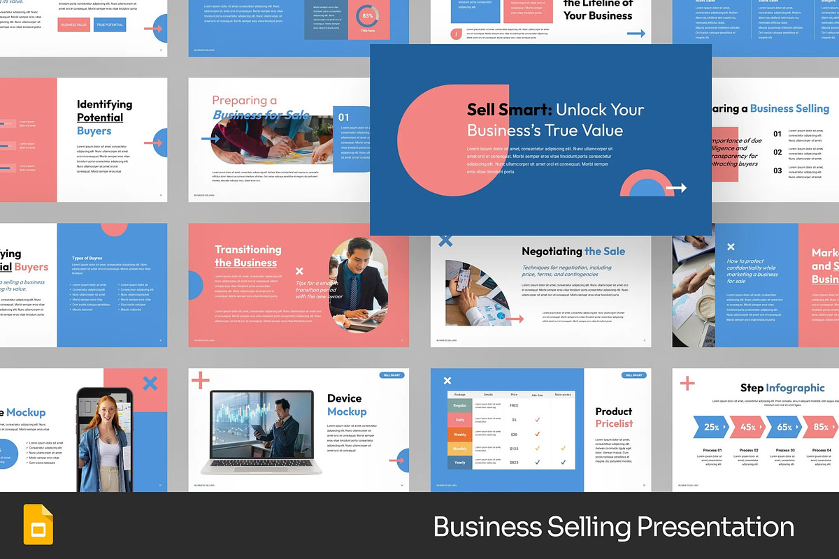 Busines Marketing GSlides PPoint, a Presentation Template by Fit-tee (Photo 1 of 2)