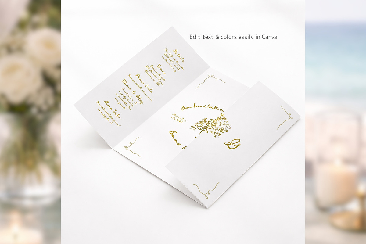 HandDrawn Gatefold Invite bd001, an Invitation Template by TyphoonStudio (Photo 7 of 10)