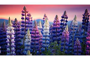 garden wildflowers lupine ai, an Animal Photo by pikepicture