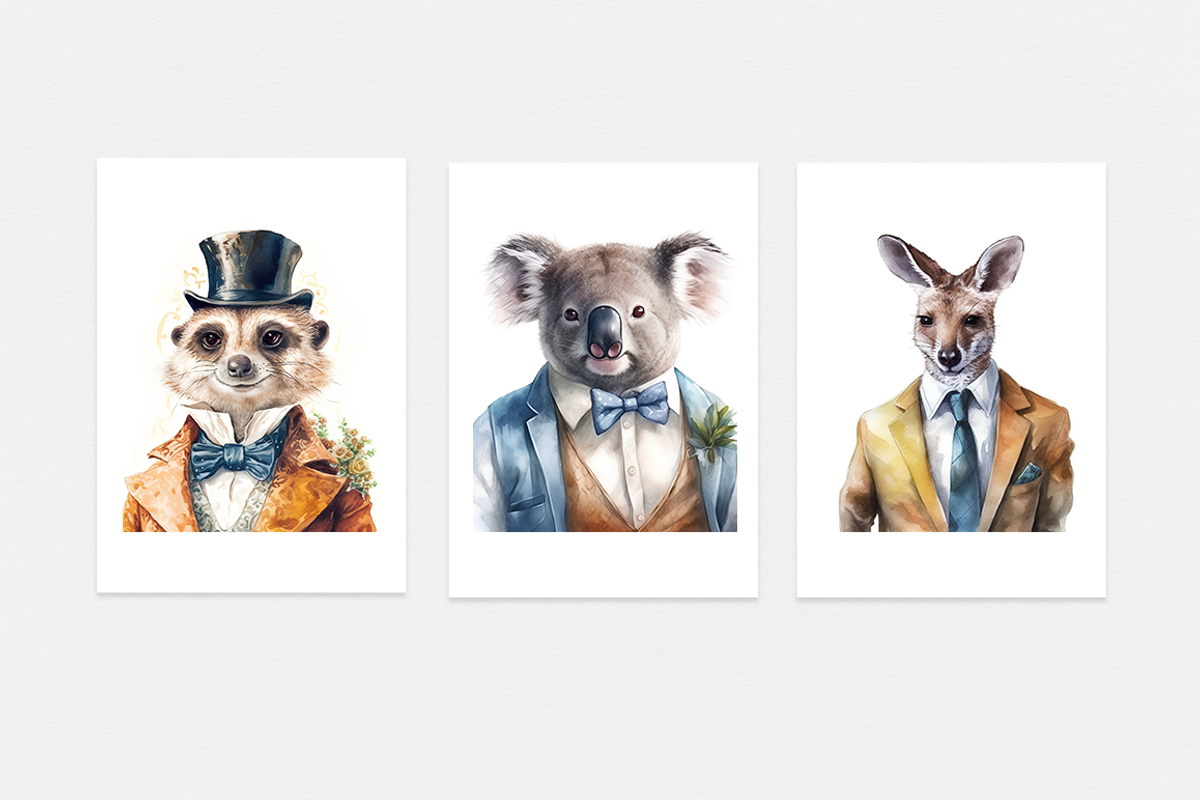 Animals in Suits Collection, an Animal Illustration by artsy-fartsy (Photo 8 of 14)