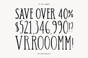 Tall Abbey Serif - Handwritten Font, a Handwritten Font by Tom Chalky (Thumbnail 7 of 7)