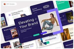 Elevating Your Brand PowerPoint, a Presentation Template by Premast
