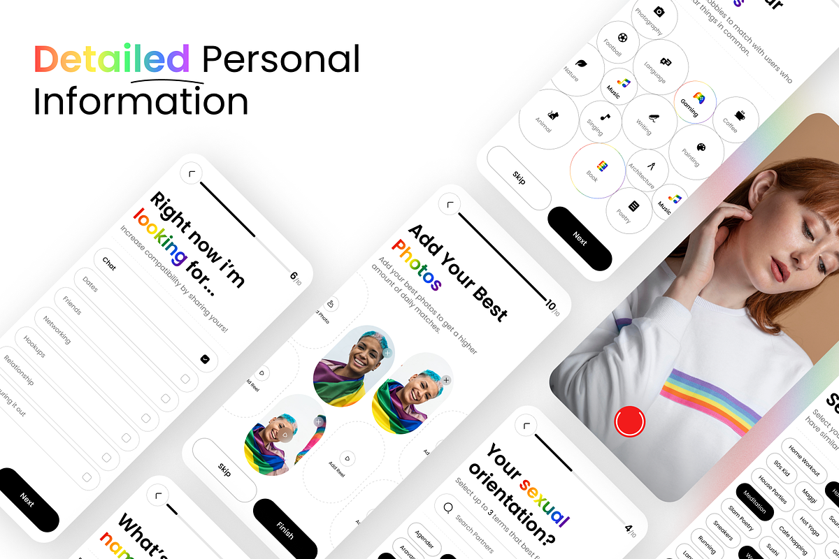 LoveisLove: LGBTQ+ Dating App UI Kit, an UI Kit Template by Fluttertop (Photo 6 of 8)
