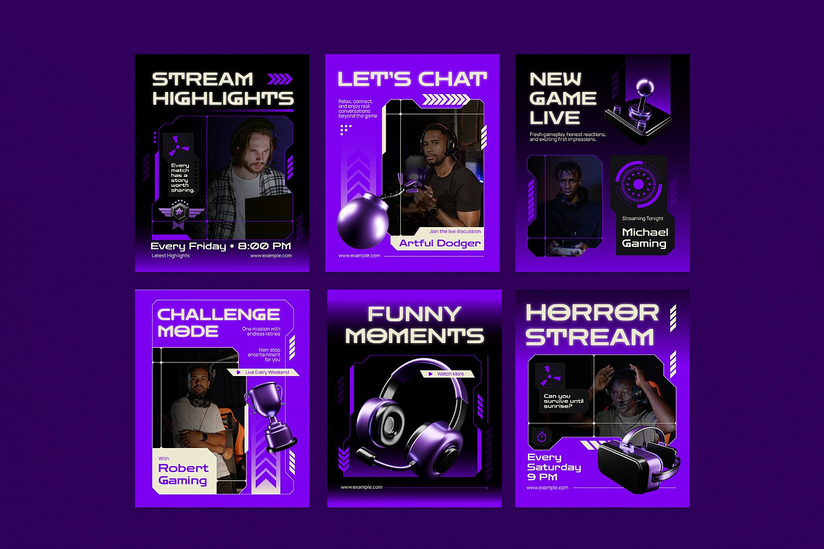 Gaming Instagram Template, a Social Media Template by graphicook (Photo 2 of 3)
