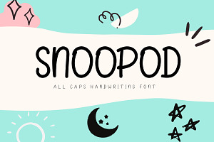 Snoopod Handwritting Display Font