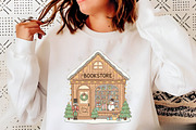 Cozy Christmas Bookstore PNG, an Illustration by Libby Wishes (Thumbnail 6 of 6)