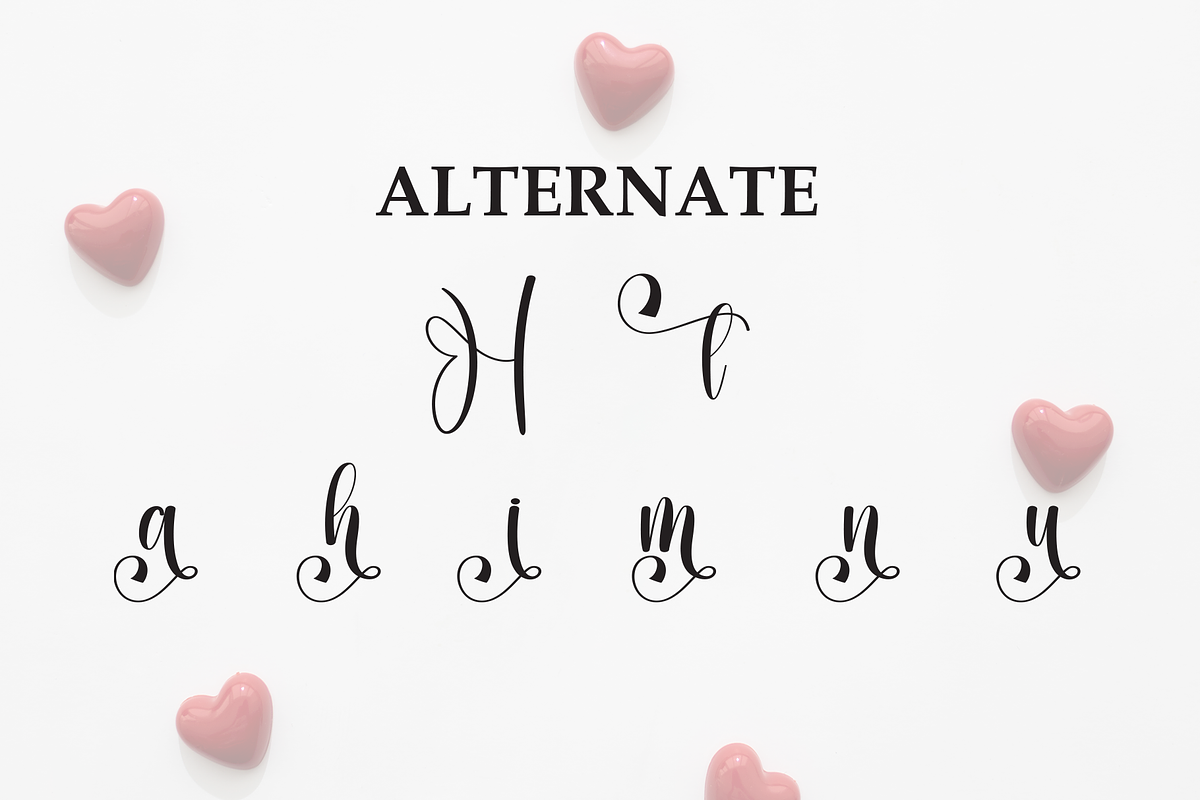 Heart | Script Font, a Handwritten Font by Scratchones (Photo 8 of 9)
