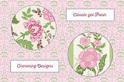 Indian Floral Boho Patterns - Pink, a Pattern Graphic by RachelStudio (Thumbnail 7 of 8)