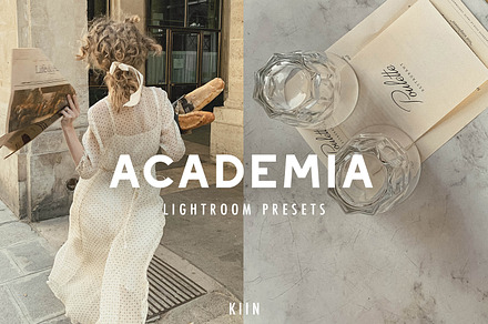 10 ACADEMIA LIGHTROOM PRESETS, a Preset Add-On by KIIN Lightroom Presets