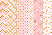 Soft Pink Glitter Patterns, a Pattern Graphic by Amanda Ilkov (Thumbnail 2 of 3)
