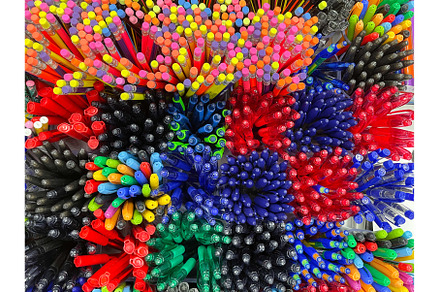 Pile of pens and pencils of, an Arts & Entertainment Photo by darksoul72