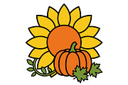 This Autumn & Thanksgiving Clipart, a Seasonal Illustration by abu67222 (Thumbnail 5 of 21)