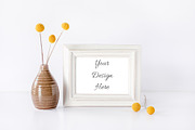 Autumn Frame Mock Up, a Print Template by SunnyTangerine Stock (Thumbnail 1 of 2)