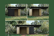 Modern Shed Plans - 8X12 10X12, 8X20, an Object Graphic by elevatedspaces (Thumbnail 1 of 6)