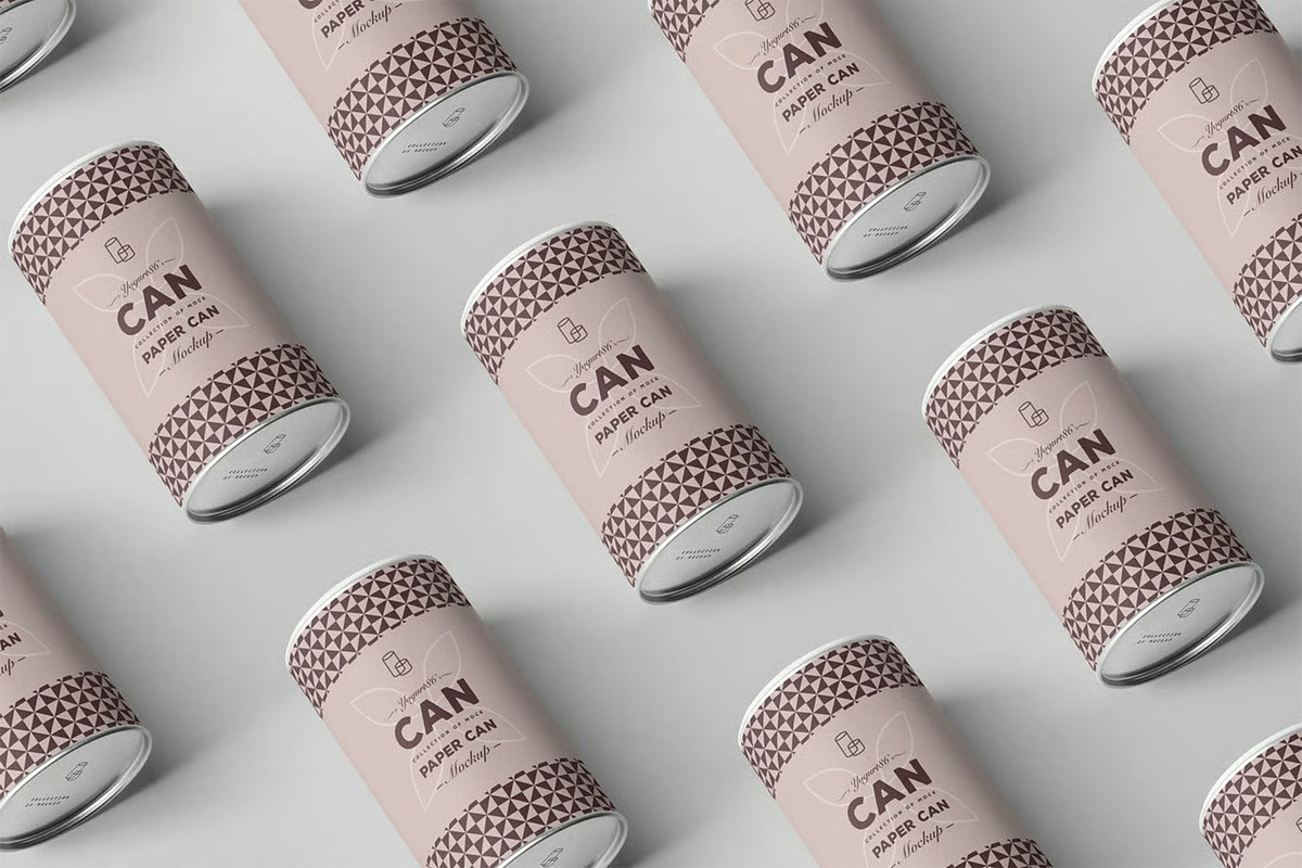 Paper Can Mock-up, a Cups & Container Mockup by zippypixelstudio (Photo 14 of 14)
