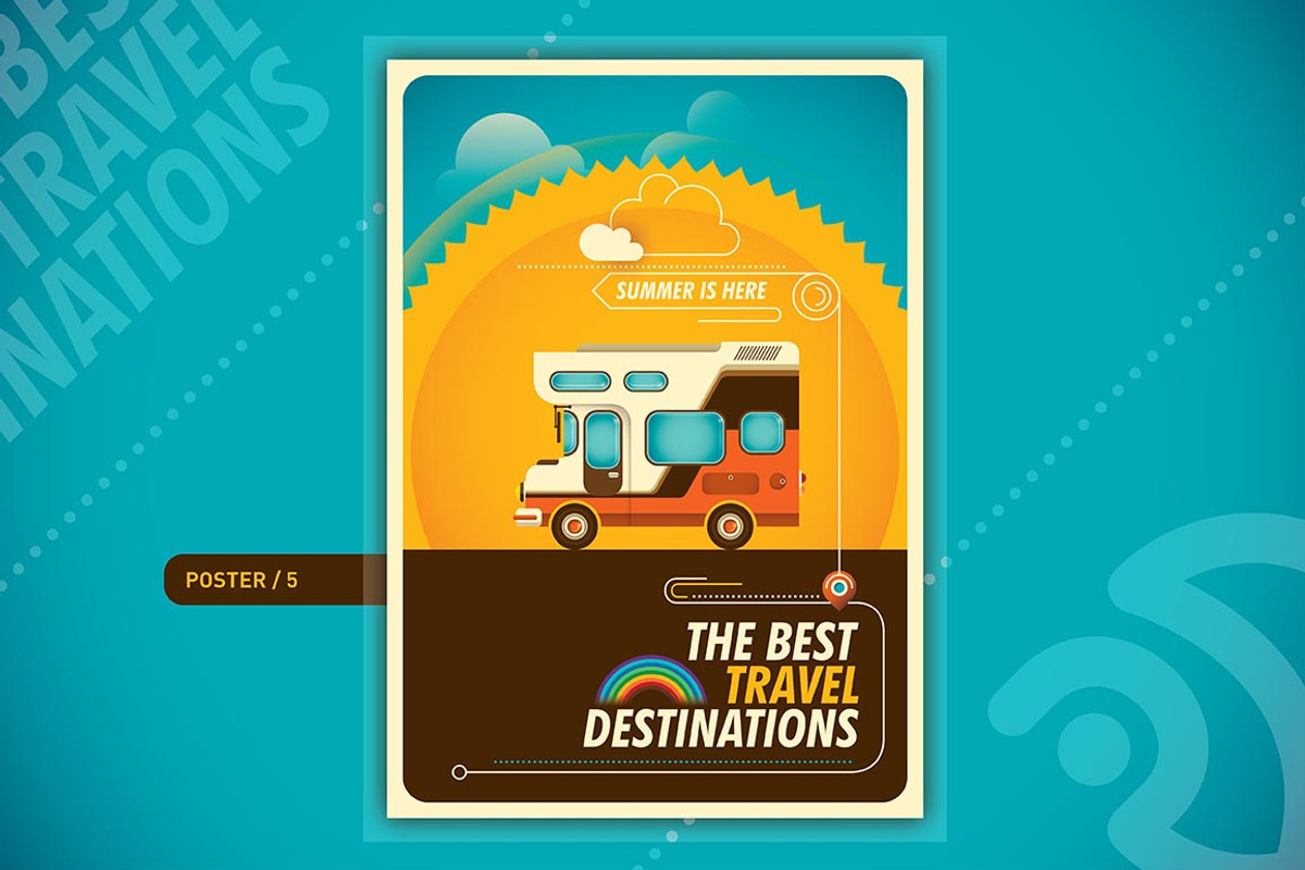 Traveling posters, a Transportation Illustration by Radoman (Photo 6 of 10)