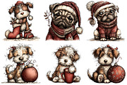 Festive Dog Winter Clipart, an Illustration by Libby Wishes (Thumbnail 6 of 8)