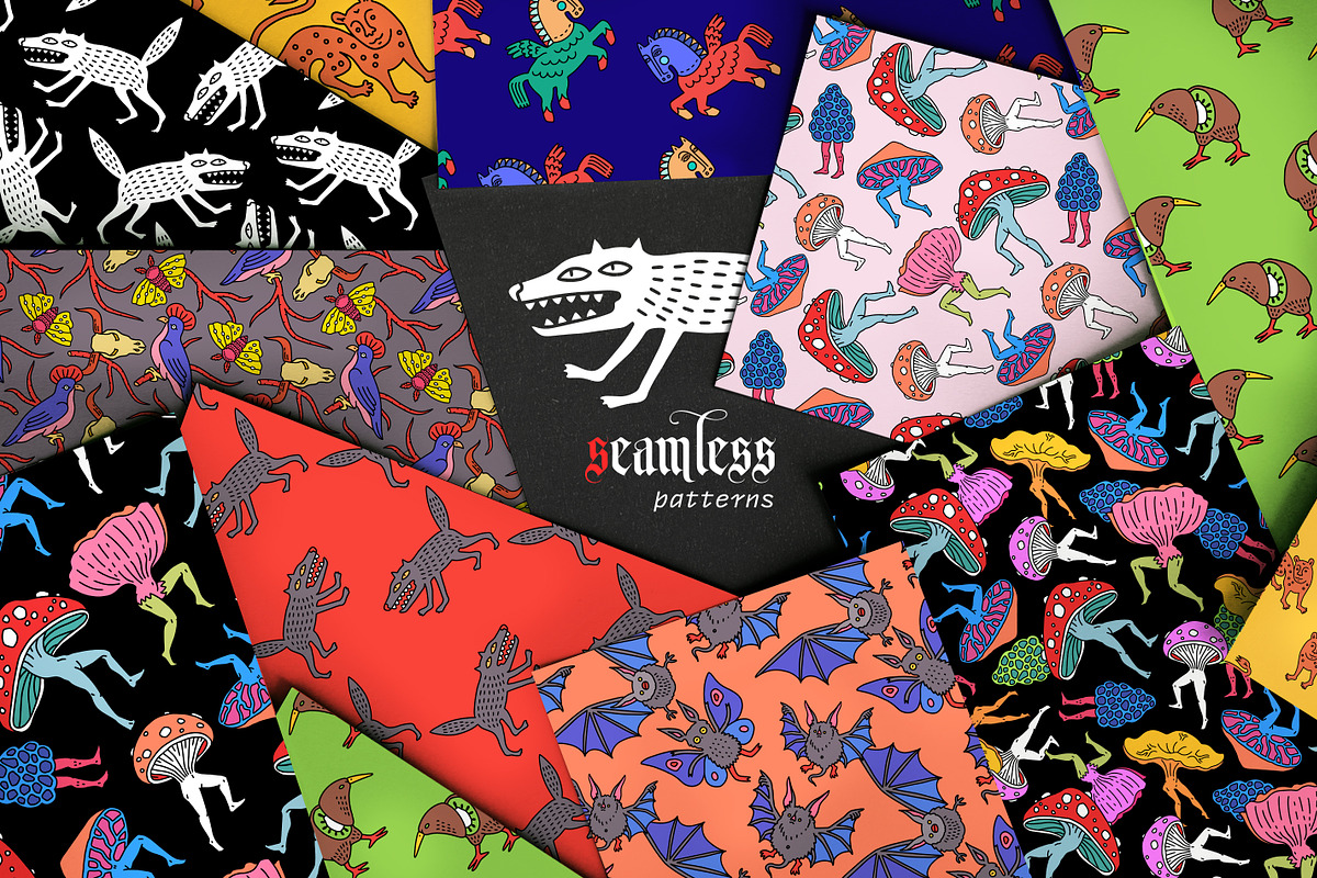 Stranger things, a Pattern Graphic by OlgaSoi007