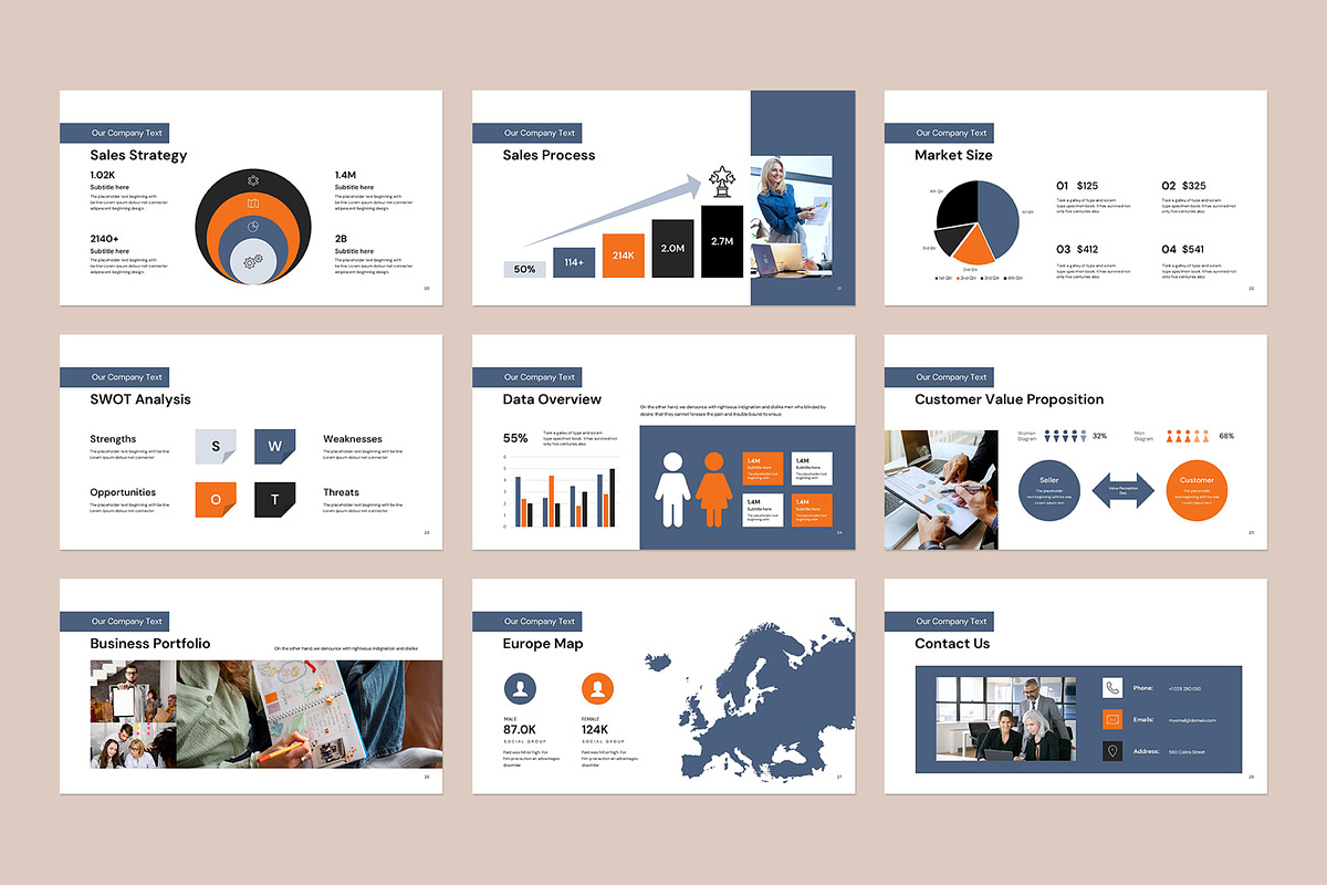 Creative Marketing Plan Presentation, a Presentation Template by evgenystudio (Photo 8 of 8)