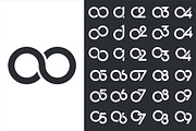 number 01 to 09 logo designs., a Branding & Logo Template by BARONSTD (Thumbnail 3 of 3)