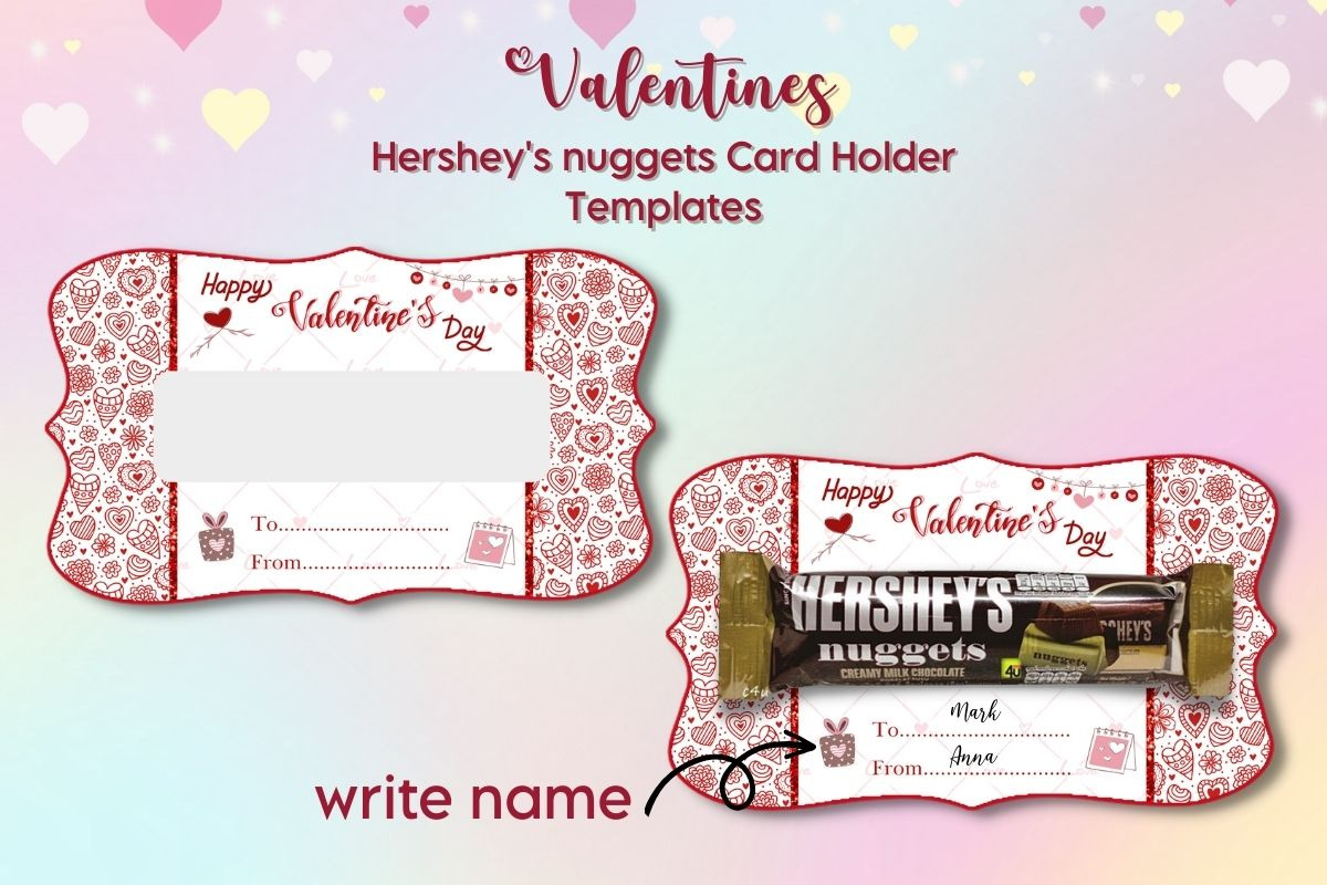 Valentines Treat Box Templates, a Print Template by Adalin Shop (Photo 5 of 9)