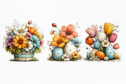 Spring Easter Watercolor Clipart, an Illustration by Craft Nest (Thumbnail 11 of 11)